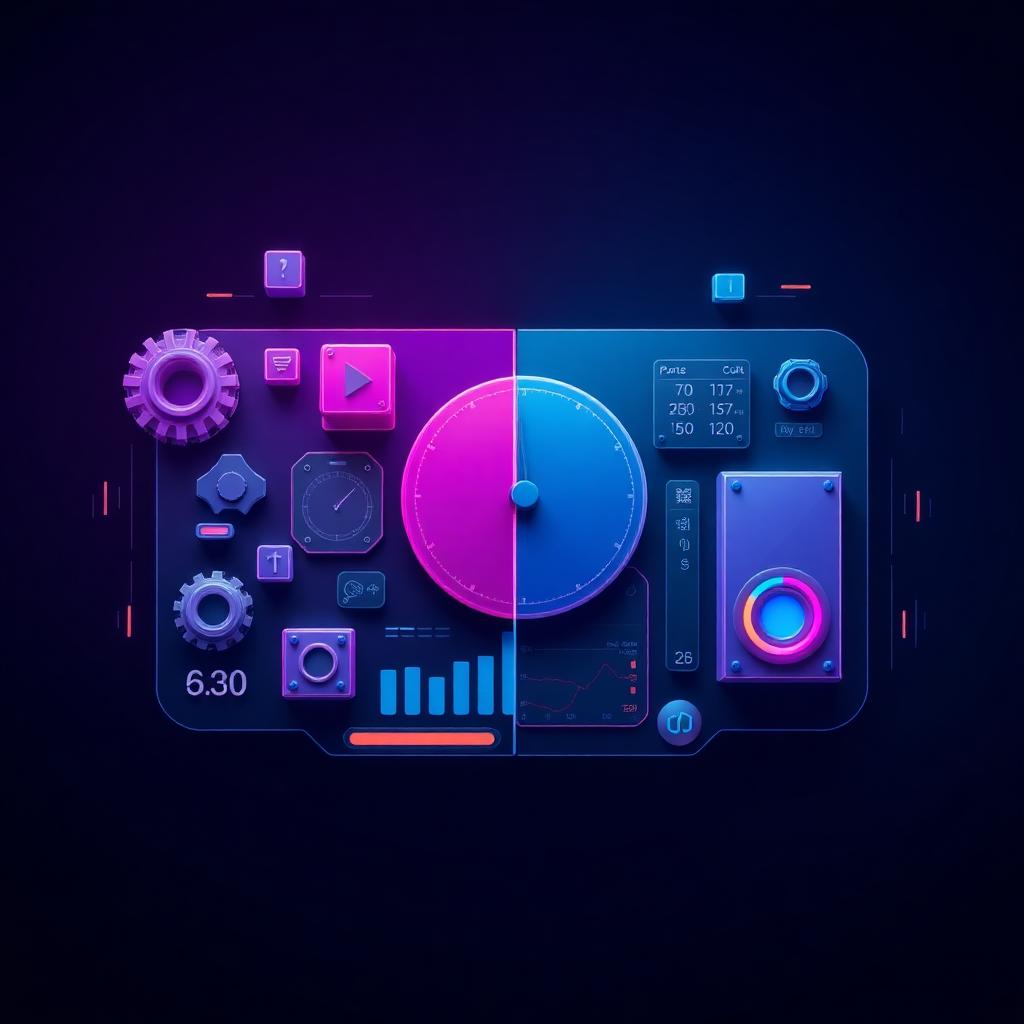 Modular dashboard components assembling into a control panel